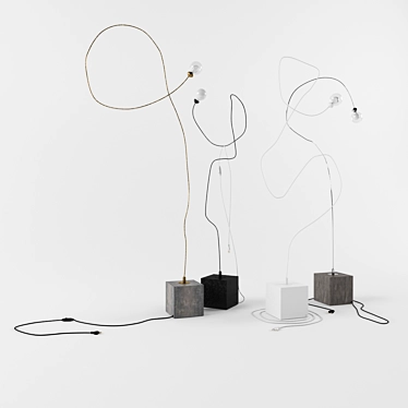 Illuminating Elegance: FIREFLY Floor Lamp 3D model image 1 