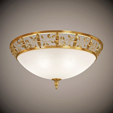 Greek Ornament Ceiling Light 3D model image 1 