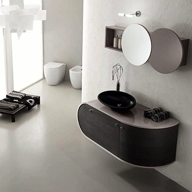 Piaf Collection: Stylish Bathroom Furniture 3D model image 1 