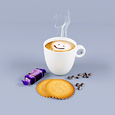 Tasty Coffee Treats 3D model image 1 