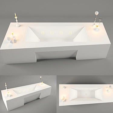 Teuco Paper Collection Bath 3D model image 1 