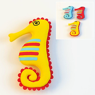 Seahorse: Kid's Room Pillowtoy 3D model image 1 