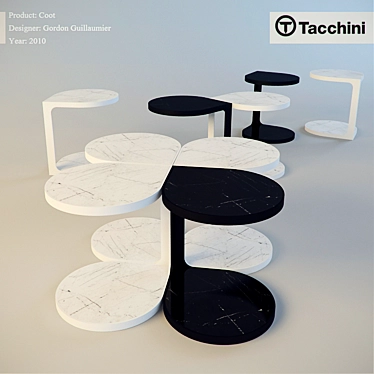 Modern Tacchini Coot Coffee Table 3D model image 1 