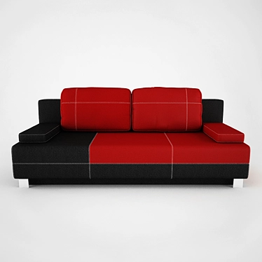 Cozy York Sofa 3D model image 1 