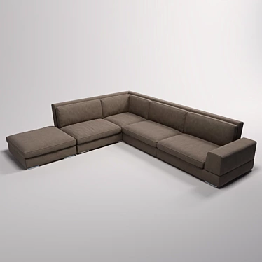 Glamorous Italian Sofa by CTS Salotti 3D model image 1 
