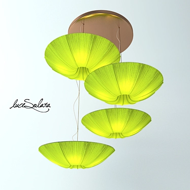 Solar Light Green Lamp 3D model image 1 