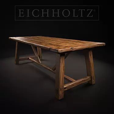 Elegant Dining Table: Modern, Spacious 3D model image 1 