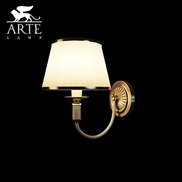 Arte Lamp A3579AP-1AB: Classic Sconce with Shade 3D model image 1 