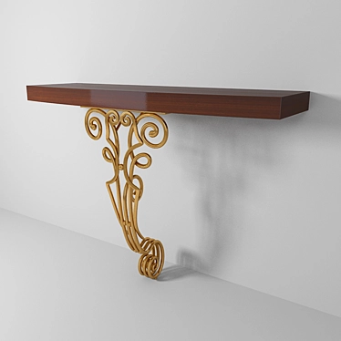 Elegant Fedora Console by Maitland-Smith 3D model image 1 