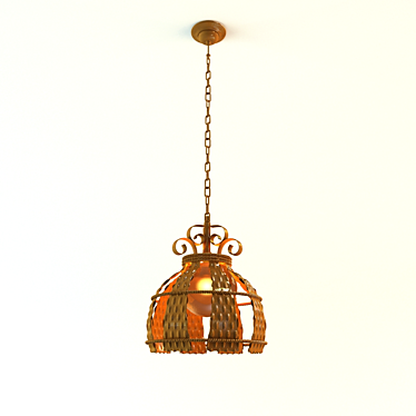 MW-LIGHT Cup Chandelier: Elegant Ceiling Lighting 3D model image 1 