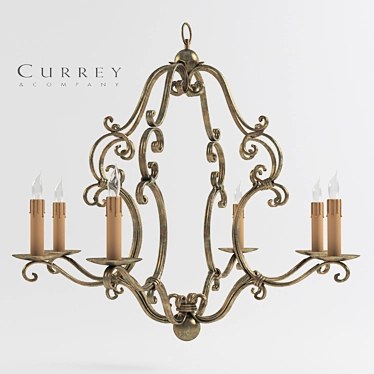 Curay Montecristo 5-Light Chandelier 3D model image 1 