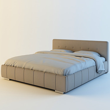 Elegant Scarlet 180 cm Bed 3D model image 1 