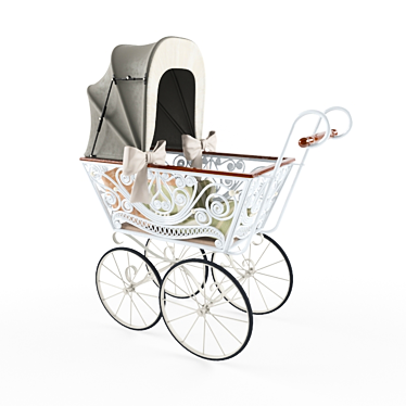 Classic Child Carriage 3D model image 1 