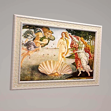 "Birth of Venus" Painting by Botticelli 3D model image 1 