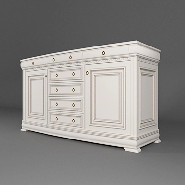 Stylish Storage Solution: Chest of Drawers 3D model image 1 