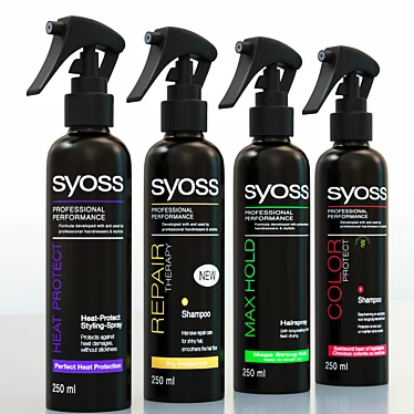 Syoss Spray - 4 Varieties! 3D model image 1 