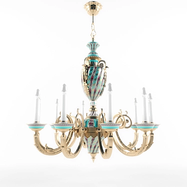 Elegant Crystal Chandelier 3D model image 1 