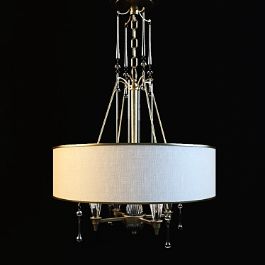 Elegant 4-Light Bentley Chandelier 3D model image 1 