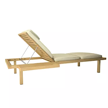 Beach Lounger: Vis à Vis by Tribù 3D model image 1 