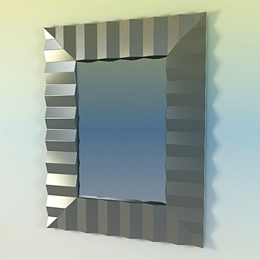 Sleek Modern Mirror 3D model image 1 