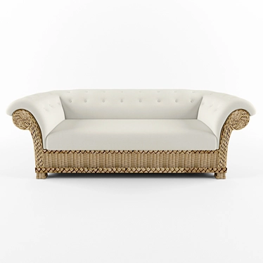 Smania Peonia Sofa: Italian Elegance 3D model image 1 