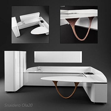 Title: Snaidero Ola20 Kitchen 3D model image 1 