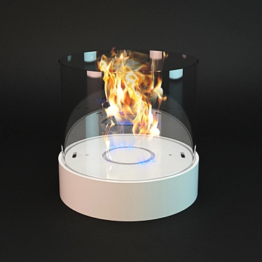 EcoFlame Ceramic Bio Fireplace 3D model image 1 