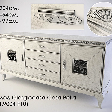 Elegant Giorgiocasa Casa Bella Dresser 3D model image 1 