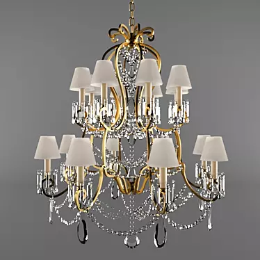 Glamorous RL5231GI-S Chandelier 3D model image 1 