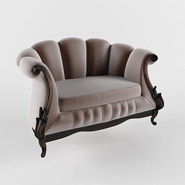 Elegant Classic Sofa 3D model image 1 