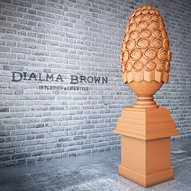 Modern Decor Element: Dialma Brown 3D model image 1 