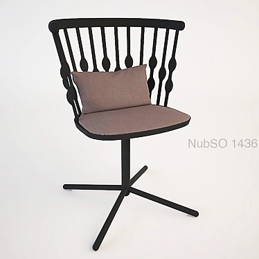 Stylish NubSO 1436 Chair 3D model image 1 