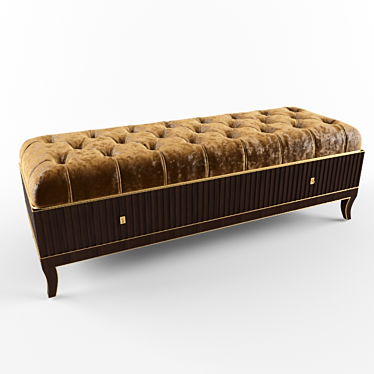 Luxurious Samba Storage Bench 3D model image 1 