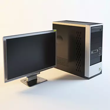 Acer PC Bundle: Monitor Included 3D model image 1 