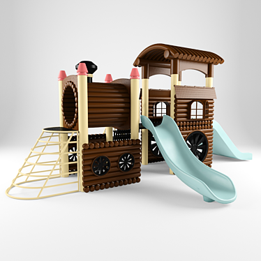 Choo-Choo Fun Train Playground 3D model image 1 