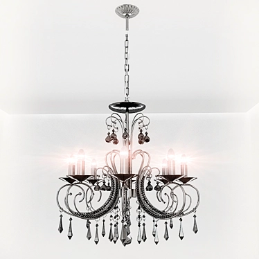 Title: Modern Crystal Chandelier 3D model image 1 