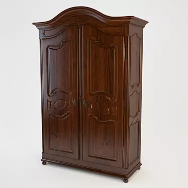 Elegant Classic Cupboard 3D model image 1 