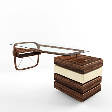 Ceccotti Omaggio Table: Elegant Design 3D model image 1 