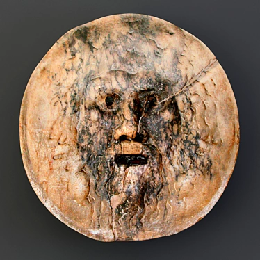 Ancient Roman Triton Mask 3D model image 1 