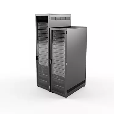 TechRack: Server Rack for Efficient Data Management 3D model image 1 