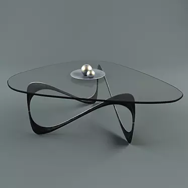 Sleek Contemporary Coffee Table 3D model image 1 
