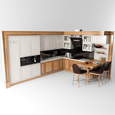 Designer Kitchen 3D model image 1 