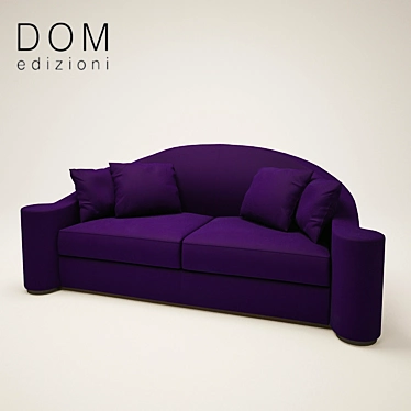 Stylish Winnie Sofa by Dom Edizioni 3D model image 1 