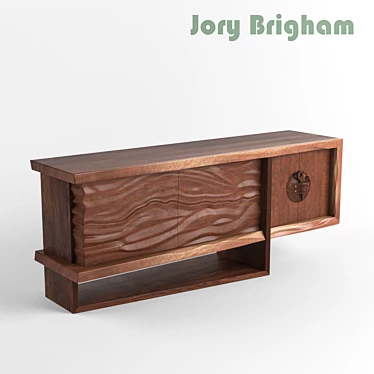 Big Sur Oak Sideboard - 223cm x 91cm x 55cm 3D model image 1 