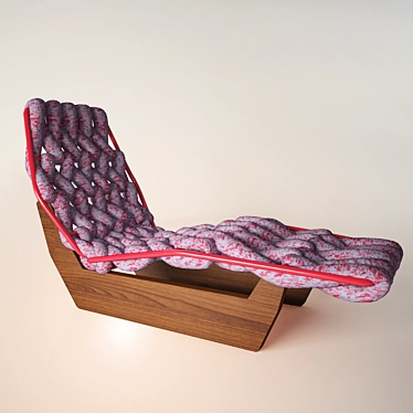 Stylish Biknit Lounge Chair 3D model image 1 