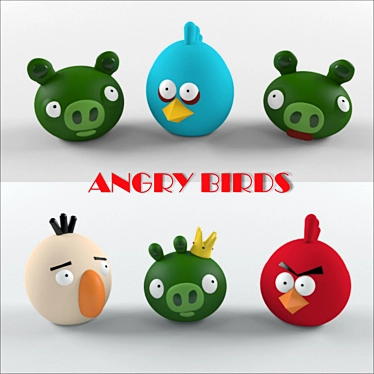 Angry Birds 3D Max 2010 File 3D model image 1 