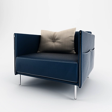 ComfortMax Armchair: Stylish and Ergonomic 3D model image 1 