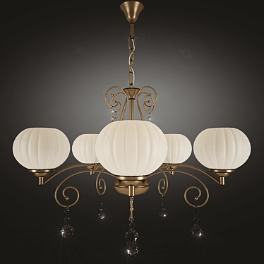 Title:  Eurosvet 10619/5 Classic Chandelier 3D model image 1 