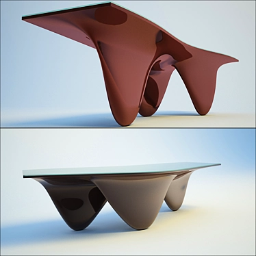 SleekTech Desk 3D model image 1 