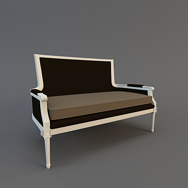 Elegant Lavoisier Sofa: Timeless Comfort 3D model image 1 